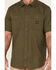 Image #3 - Hawx Men's Solid Twill Short Sleeve Button-Down Work Shirt, Olive, hi-res