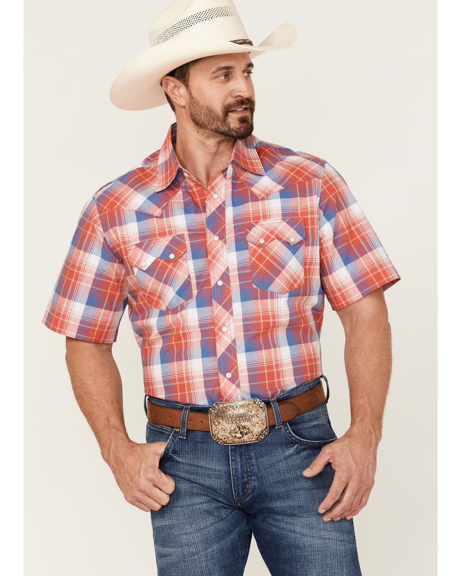 Wrangler Retro Men's Plaid Short Sleeve Snap Western Shirt - Country  Outfitter