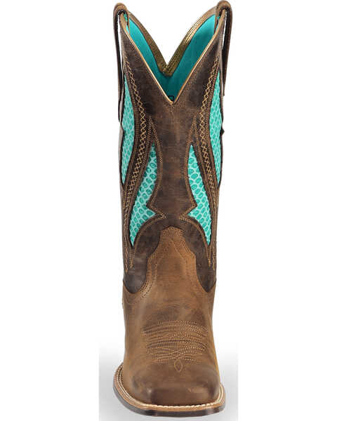 Image #4 - Ariat Women's VentTEK Ultra Quickdraw Western Performance Boots - Broad Square Toe, Chocolate, hi-res