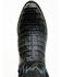 Image #6 - El Dorado Men's Exotic Caiman Western Boots - Medium Toe , Black, hi-res