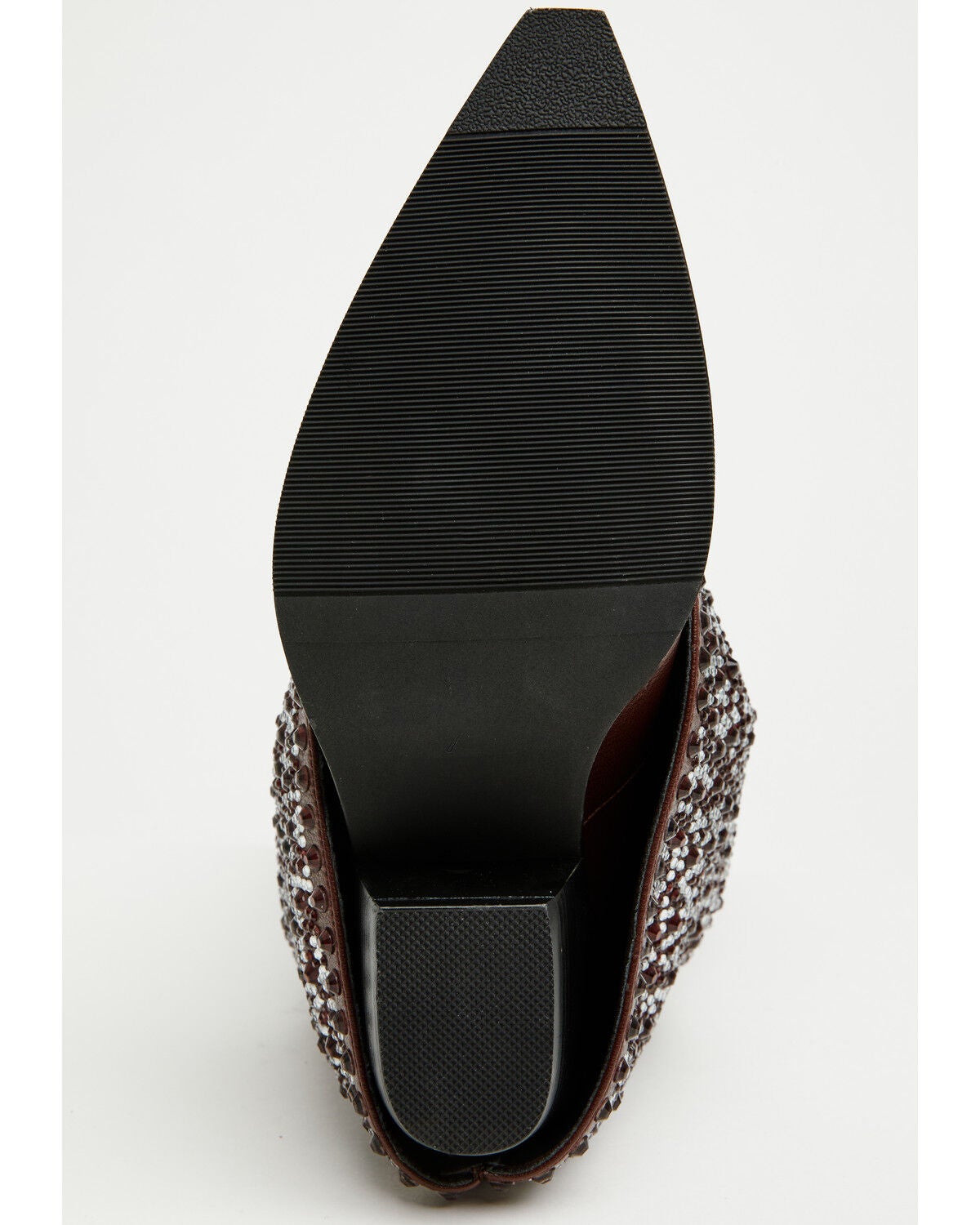 Image #7 - Azalea Wang Women's Beth Rhinestone Tall Fashion Boots - Snip Toe, Brown, hi-res