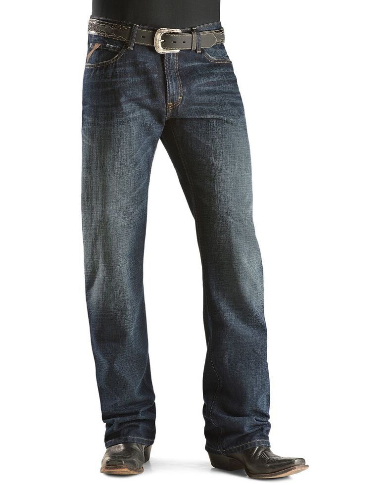 Ariat Men's M4 Roadhouse Low Rise Relaxed Fit Jeans , Dark Stone, hi-res