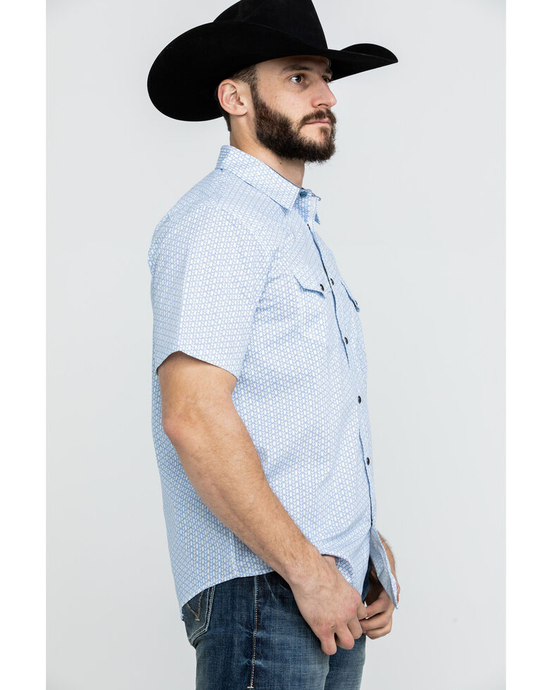Cody James Men S Arrow Dot Geo Print Short Sleeve Western Shirt