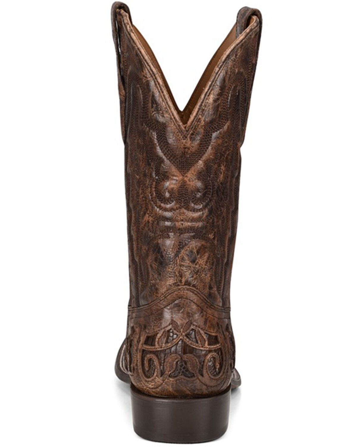 Image #4 - Corral Men's Exotic Alligator Inlay Western Boots - Broad Square Toe, Brown, hi-res