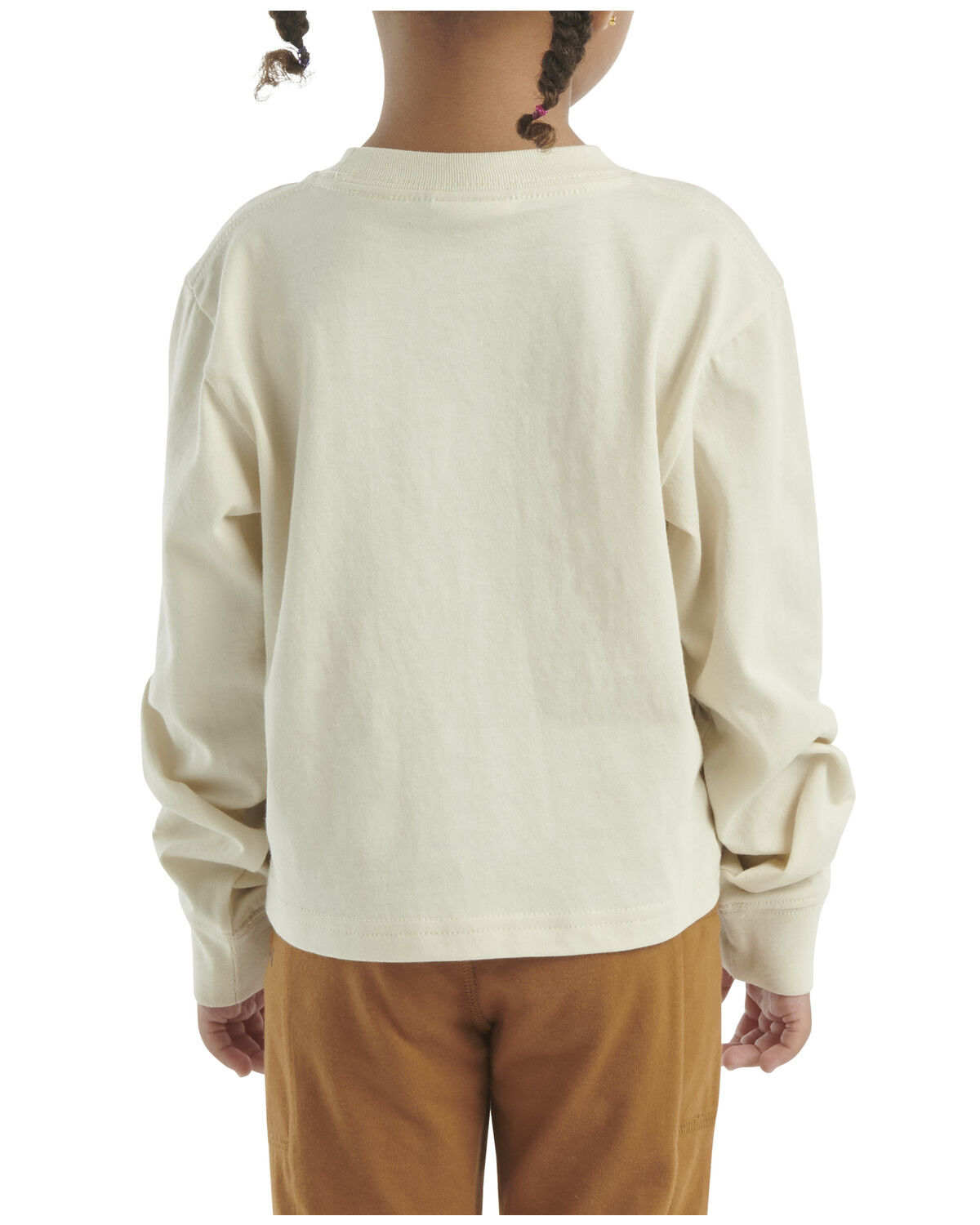 Image #3 - Carhartt Toddler Girls' Deer Long Sleeve Graphic Tee, Cream, hi-res