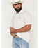 Image #2 - Ariat Men's Steer Print Short Sleeve Polo, White, hi-res