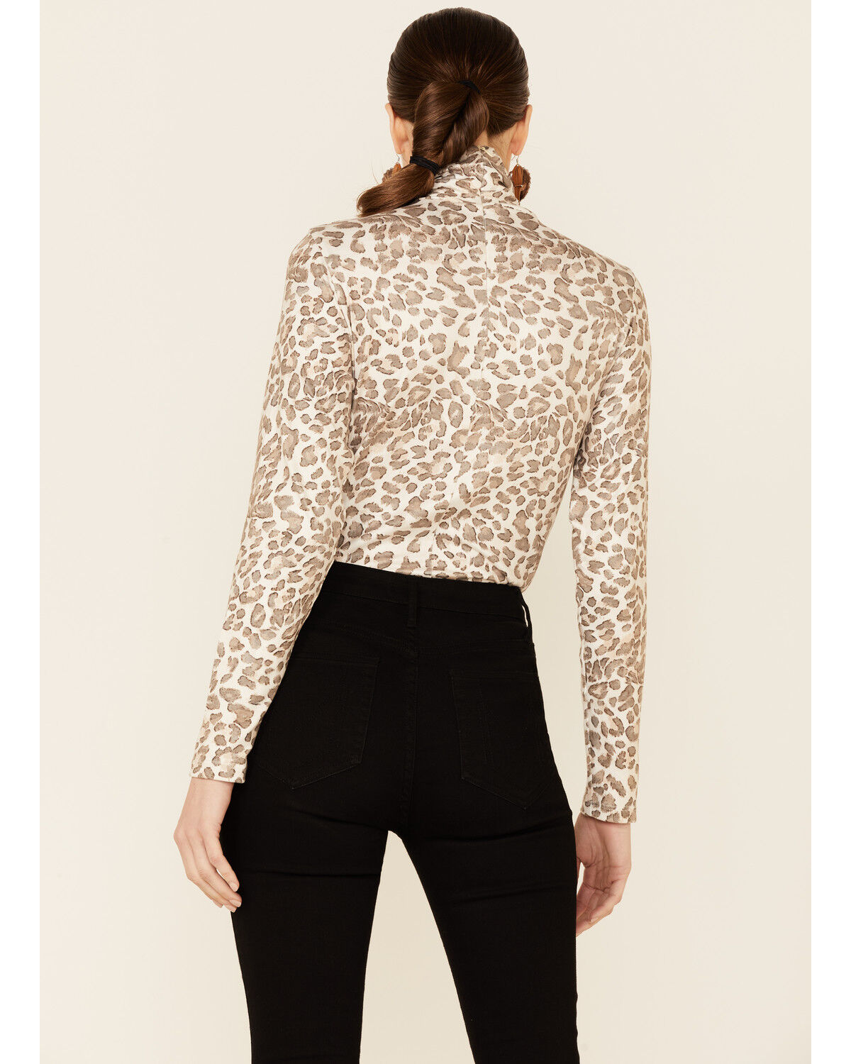 Image #4 - Tasha Polizzi Women's Kylie Multi Leopard Long Sleeve Turtleneck Top, Multi, hi-res