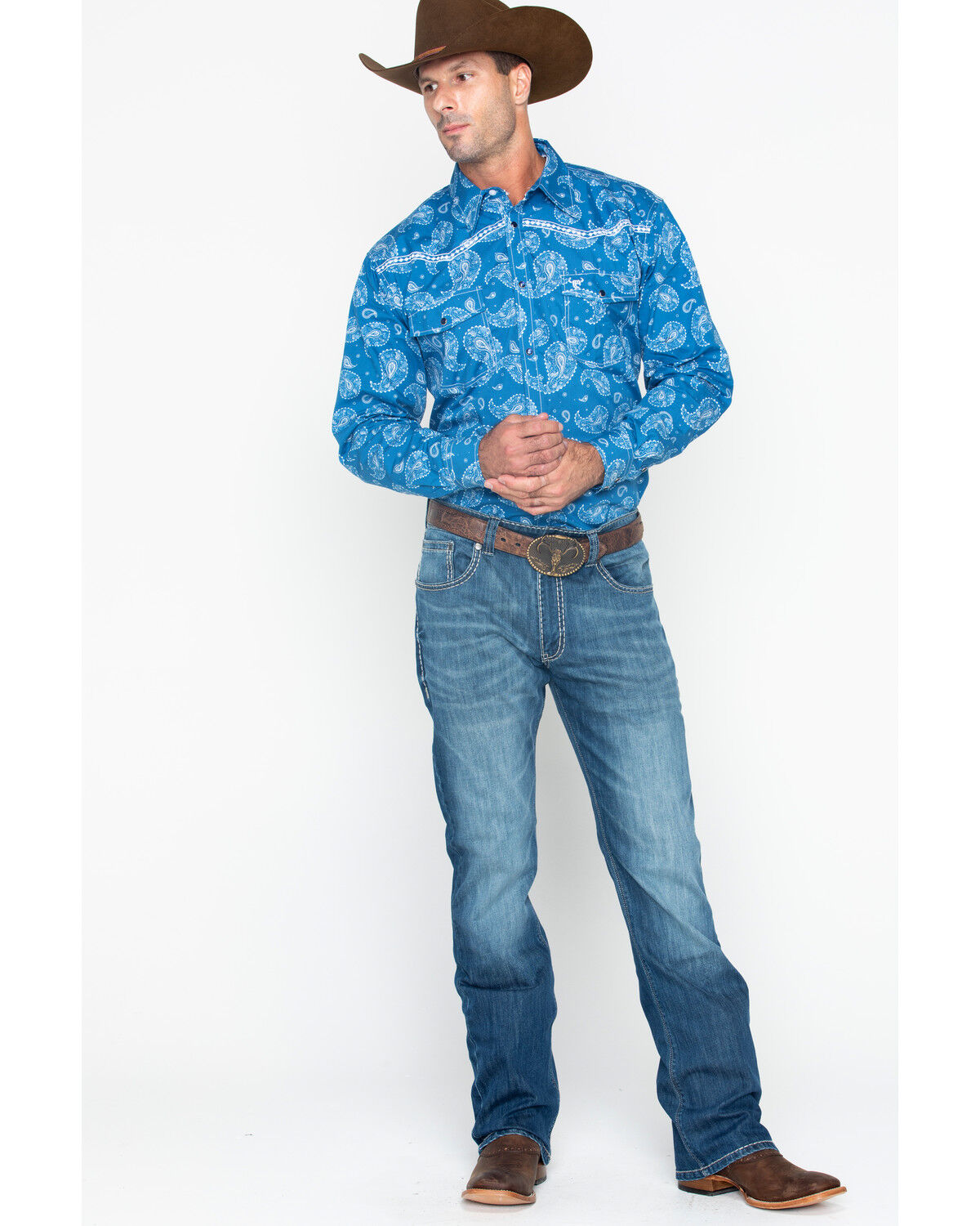 Cowboy long sleeve shirts clearance