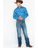 Cowboy Hardware Men's Paisley Print Long Sleeve Shirt , Blue, hi-res