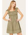 Image #2 - Cleo + Wolf Women's Solid A-Line Mini Dress, Olive, hi-res