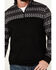 Image #3 - RANK 45® Men's Grove Striped Print 1/4 Zip Pullover , Black, hi-res