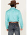 Image #4 - Scully Men's Gunfighter Long Sleeve Snap Western Shirt - Big, Turquoise, hi-res