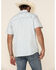 Moonshine Spirit Men's Taboo Med Print Short Sleeve Western Shirt , White, hi-res