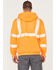 Image #4 - Carhartt Men's Hi-Vis Brite Orange Loose Fit Thermal Full-Zip Hooded Work Sweatshirt, Bright Orange, hi-res