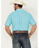 Image #4 - Ariat Men's Wrinkle Free Sterling Plaid Print Classic Fit Button-Down Shirt - Big , Turquoise, hi-res