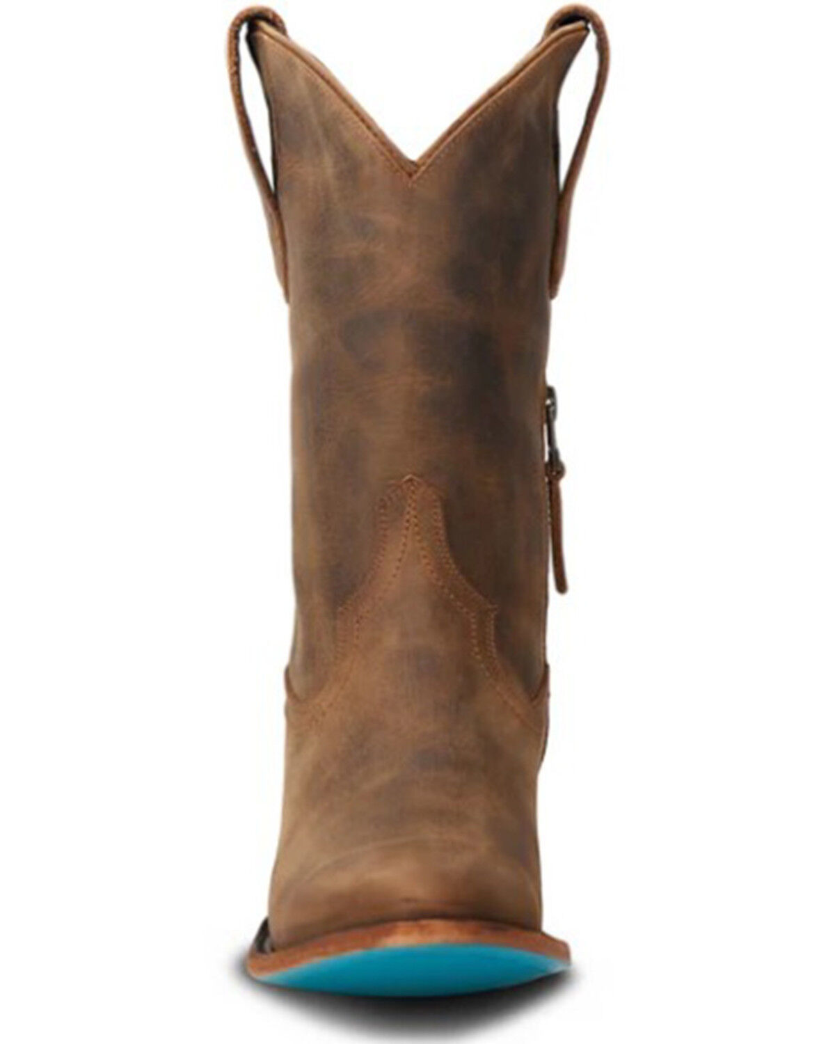 Image #4 - Lane Women's Plain Jane Midi Western Boots - Round Toe, Caramel, hi-res