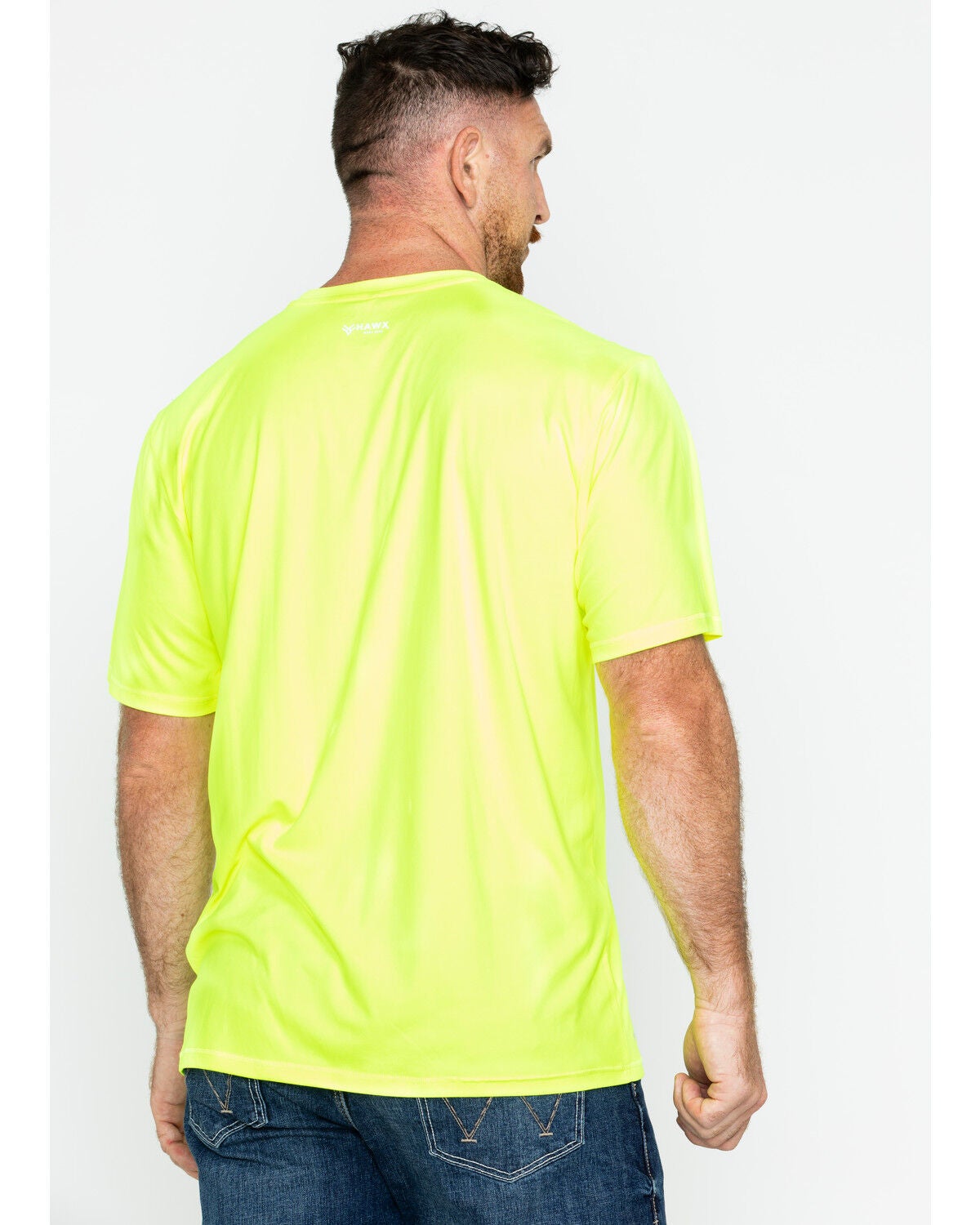 Image #2 - Hawx Men's Short Sleeve Color-Enhanced Cooling Work Tee, Yellow, hi-res