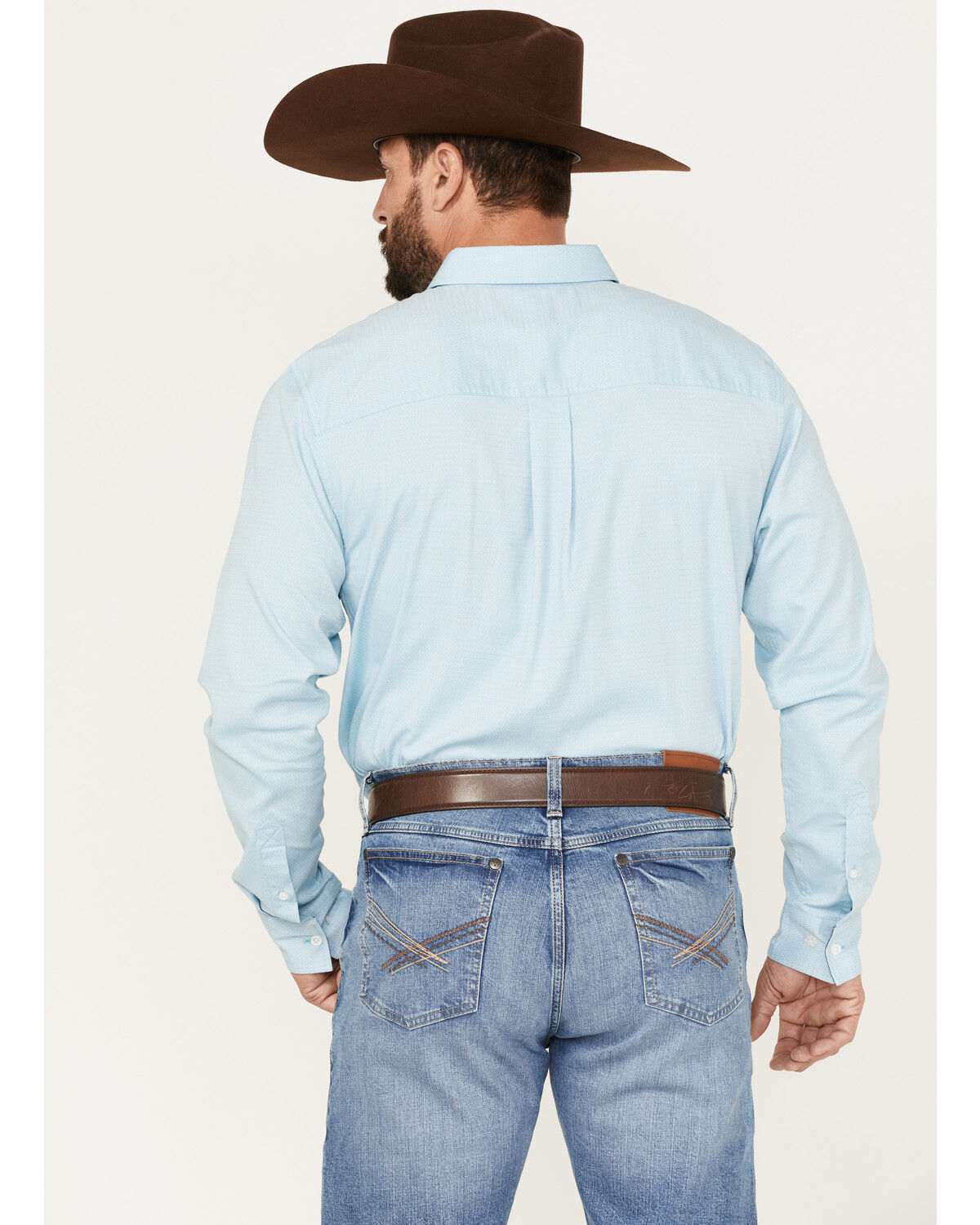 Image #4 - Cody James Men's Glacier Button Down Western Shirt, Blue, hi-res