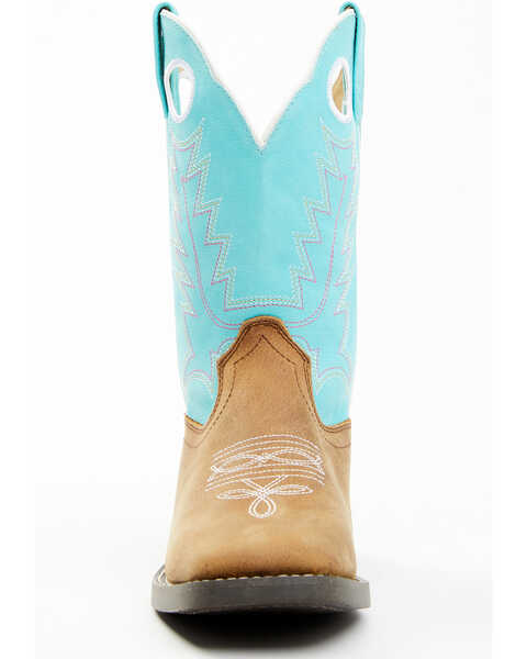 Image #4 - Shyanne Girls' Ceci Western Boots - Broad Square Toe, Blue, hi-res