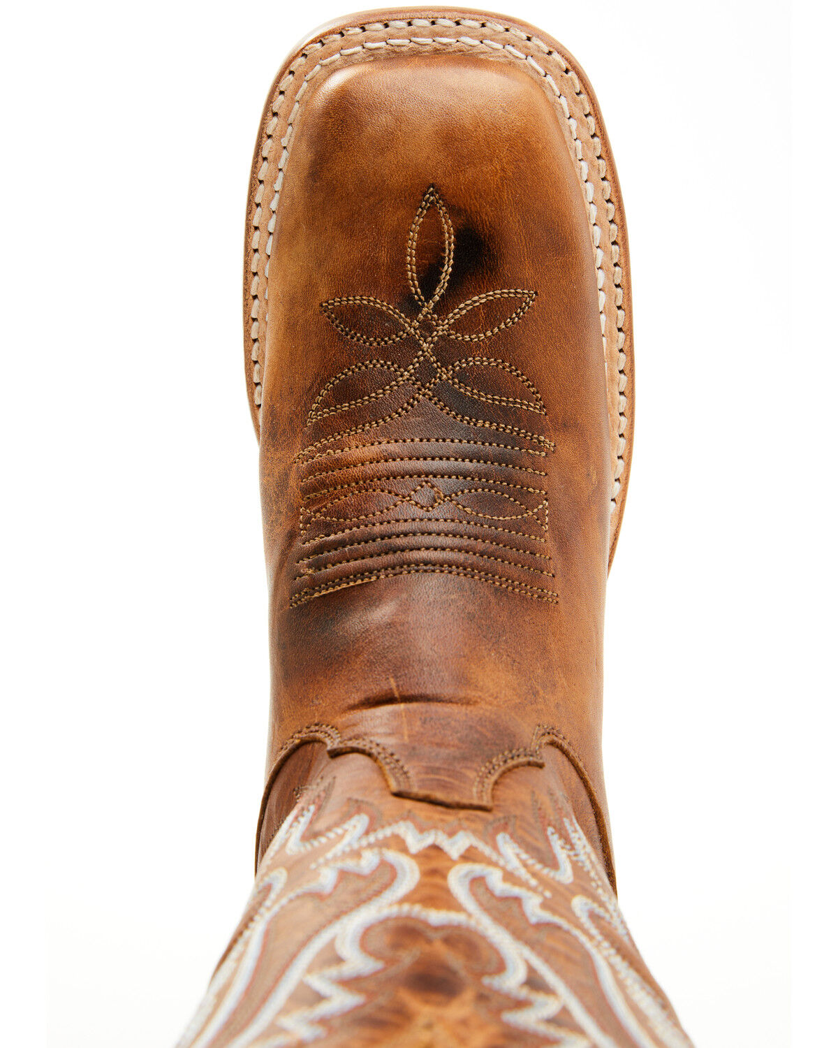 Image #6 - Justin Women's Peyton Western Boots - Broad Square Toe, Brown, hi-res