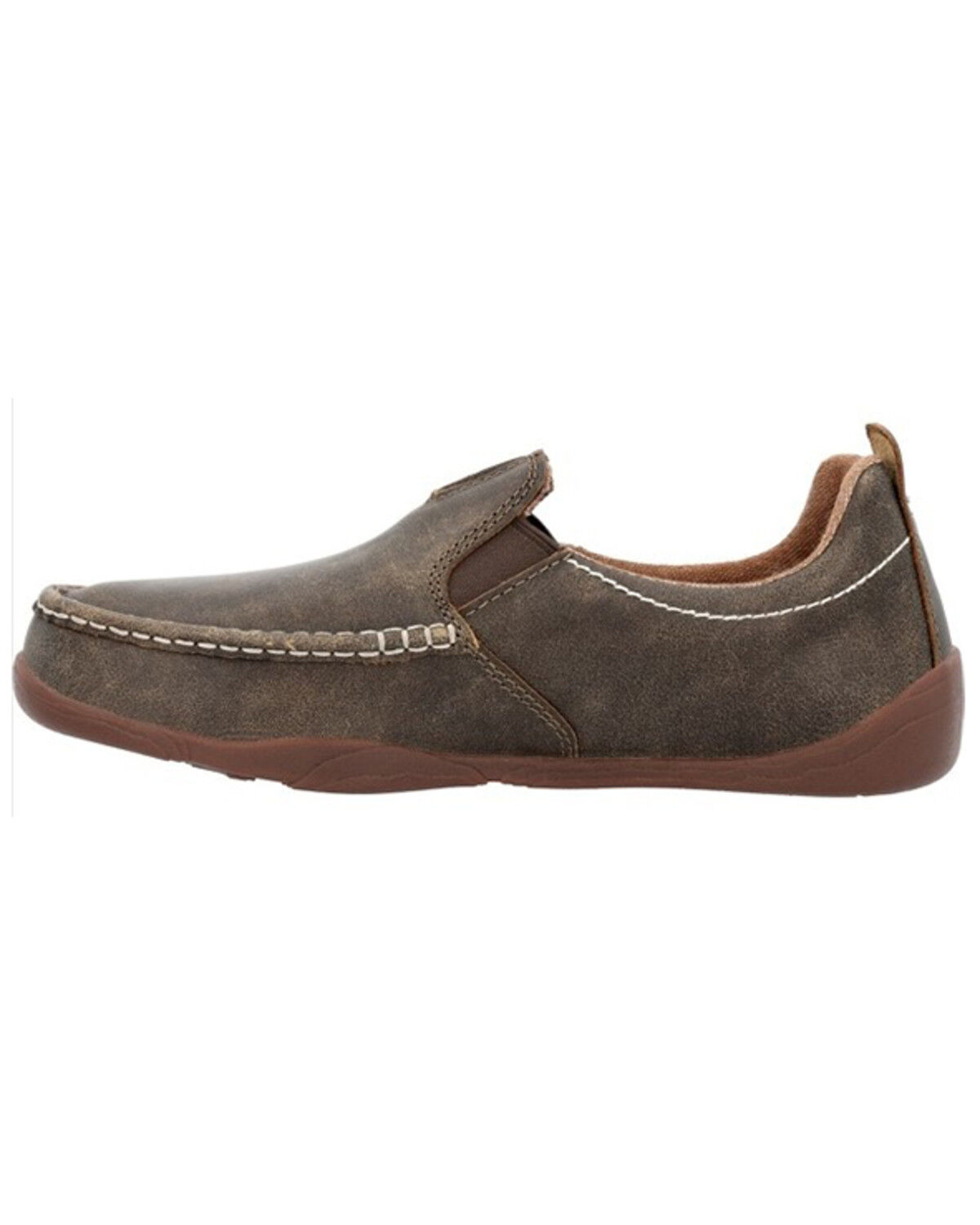 Image #3 - Georgia Boot Men's Cedar Falls Slip-On Shoe - Moc Toe, Brown, hi-res