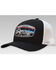Image #1 - RopeSmart Men's Black & White Serape Embroidered Logo Patch Mesh-Back Ball Cap, Black, hi-res