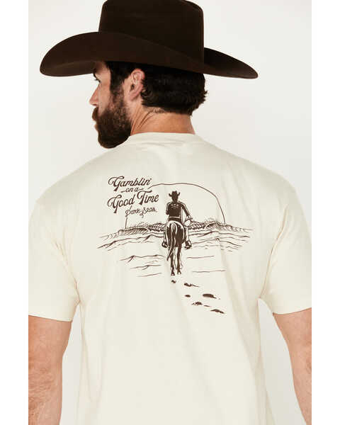 Dark Seas Men's Gamblin' Short Sleeve Graphic T-Shirt, Cream, hi-res