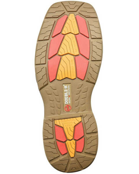 Image #7 - Double H Women's Ari Western Work Boots - Composite Toe, Brown, hi-res