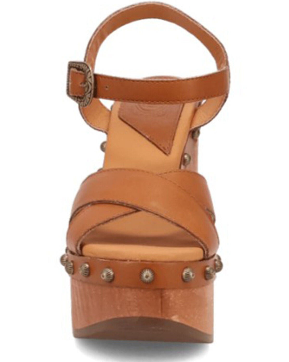 Image #4 - DIngo Women's Lotus Wooden Sandals, Tan, hi-res