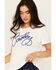 Image #2 - Ariat Women's Cowboy Embroidered Short Sleeve Tee, White, hi-res