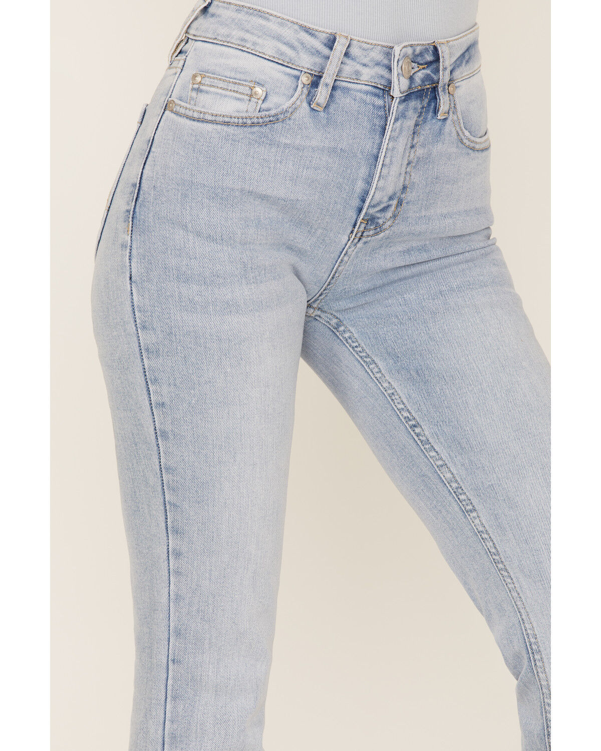 Image #2 - Cleo + Wolf Women's South Coast High Rise Light Wash Stretch Bootcut Jeans, , hi-res