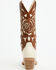 Image #5 - Shyanne Women's Rose Western Boots - Round Toe, Cream, hi-res