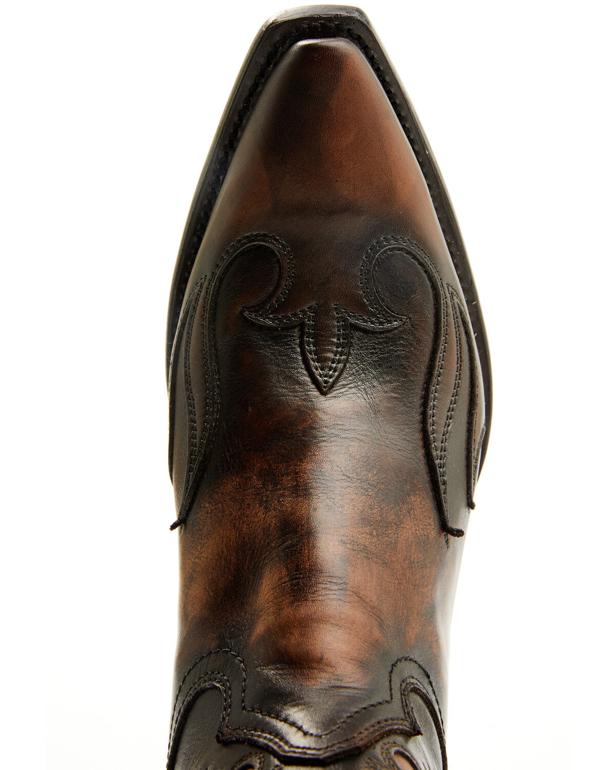Image #6 - Corral Men's Overlay Short Western Boots - Snip Toe, Honey, hi-res