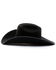 Serratelli Men's 6X Fur Felt Western Hat , Black, hi-res