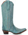 Image #2 - Circle G Women's Embroidered Tall Western Boots - Snip Toe, Turquoise, hi-res