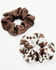 Image #2 - Idyllwind Women's Palmetto Cow Print Oversized Scrunchie Set - 2 Piece, Brown, hi-res
