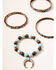 Shyanne Women's Crescent Bronze 4pc Stretch Bracelet Set, Rust Copper, hi-res