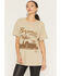 Image #1 - Merch Traffic Women's Bronco Country Short Sleeve Graphic Tee, Tan, hi-res