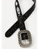 Image #2 - Idyllwind Women's Windriver Seed Bead Western Belt, Black, hi-res