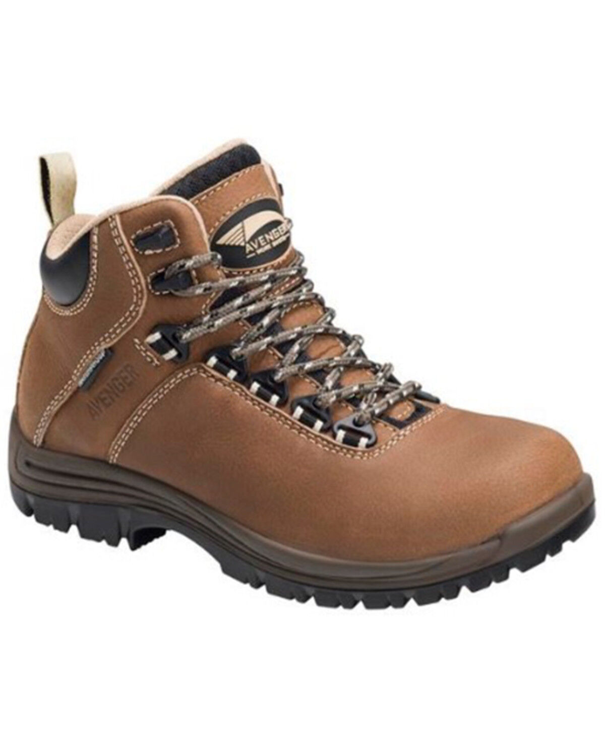 Image #1 - Avenger Women's Breaker Mid 6" Lace-Up Work Boot - Composite Safety Toe, Tan, hi-res
