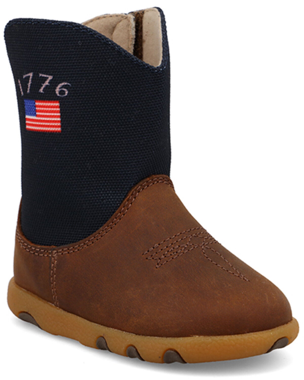 Twisted X Infant Boys' Driving Moc Boots - Round Toe, Navy, hi-res
