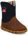 Image #1 - Twisted X Infant Boys' Driving Moc Boots - Round Toe, Navy, hi-res