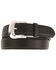 Tony Lama Longhorn Leather Dress Belt - Reg & Big, Black, hi-res