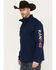 Image #1 - RANK 45® Men's Arlington Embroidered Softshell Jacket, Navy, hi-res