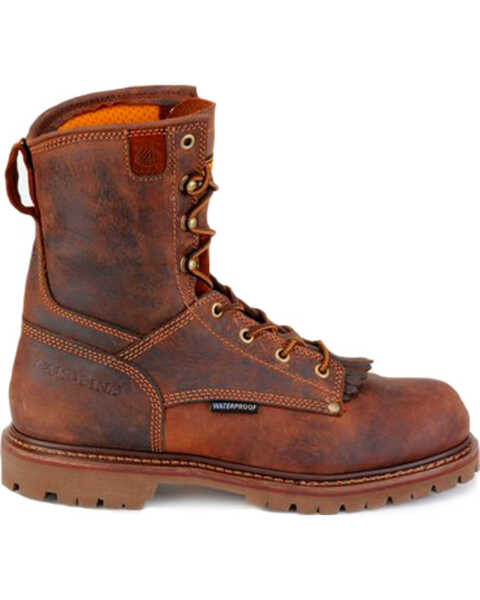 Image #2 - Carolina Men's Waterproof Work Boots - Composite Toe, Brown, hi-res