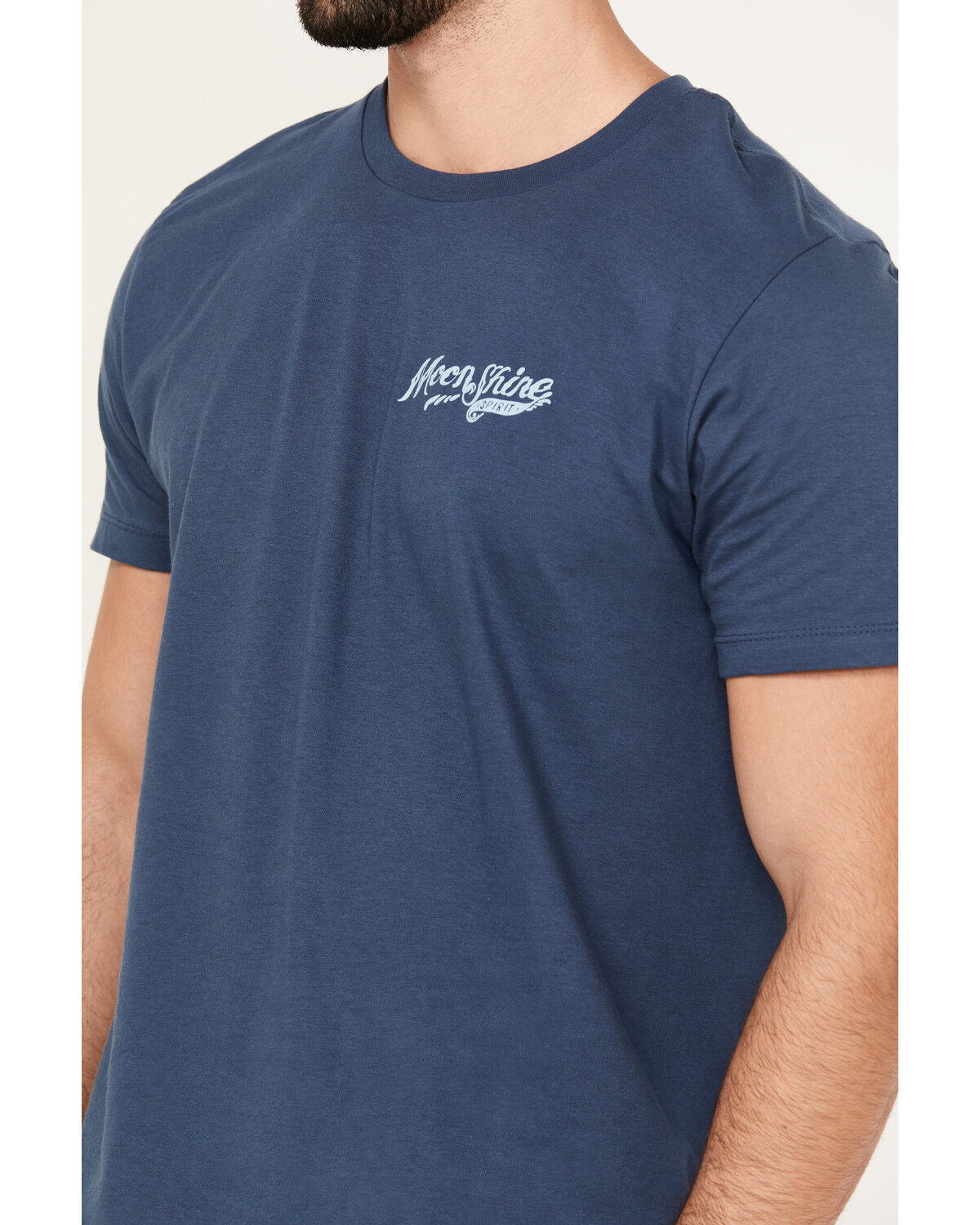 Image #4 - Moonshine Spirit Men's Vaya Con DIos Short Sleeve Graphic T-Shirt, Blue, hi-res