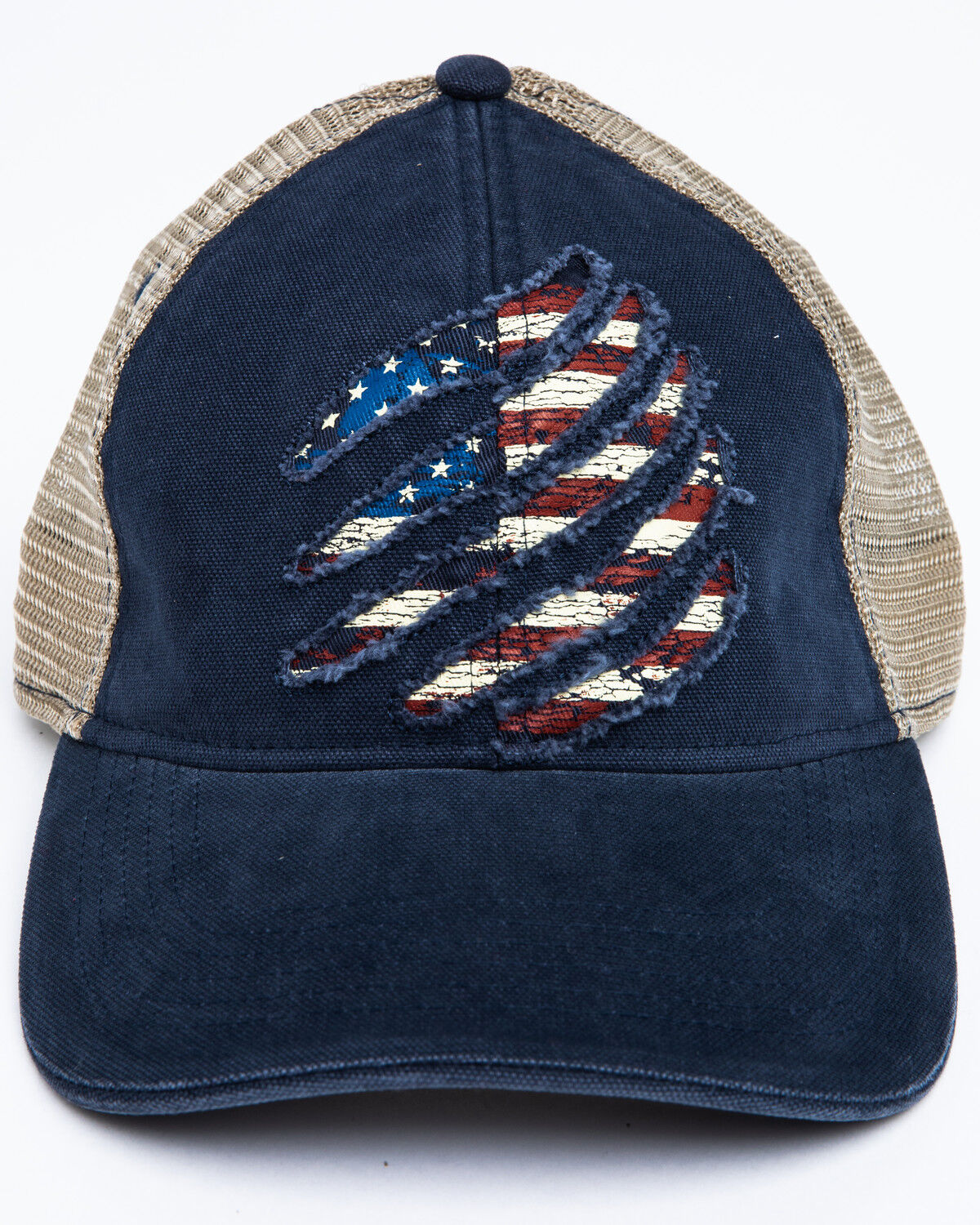 Image #4 - Cody James Men's Ripped Flag Mesh Ball Cap, Blue, hi-res