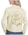 Image #1 - Stetson Women's Embroidered Long Sleeve Snap Western Denim Shirt, Cream, hi-res