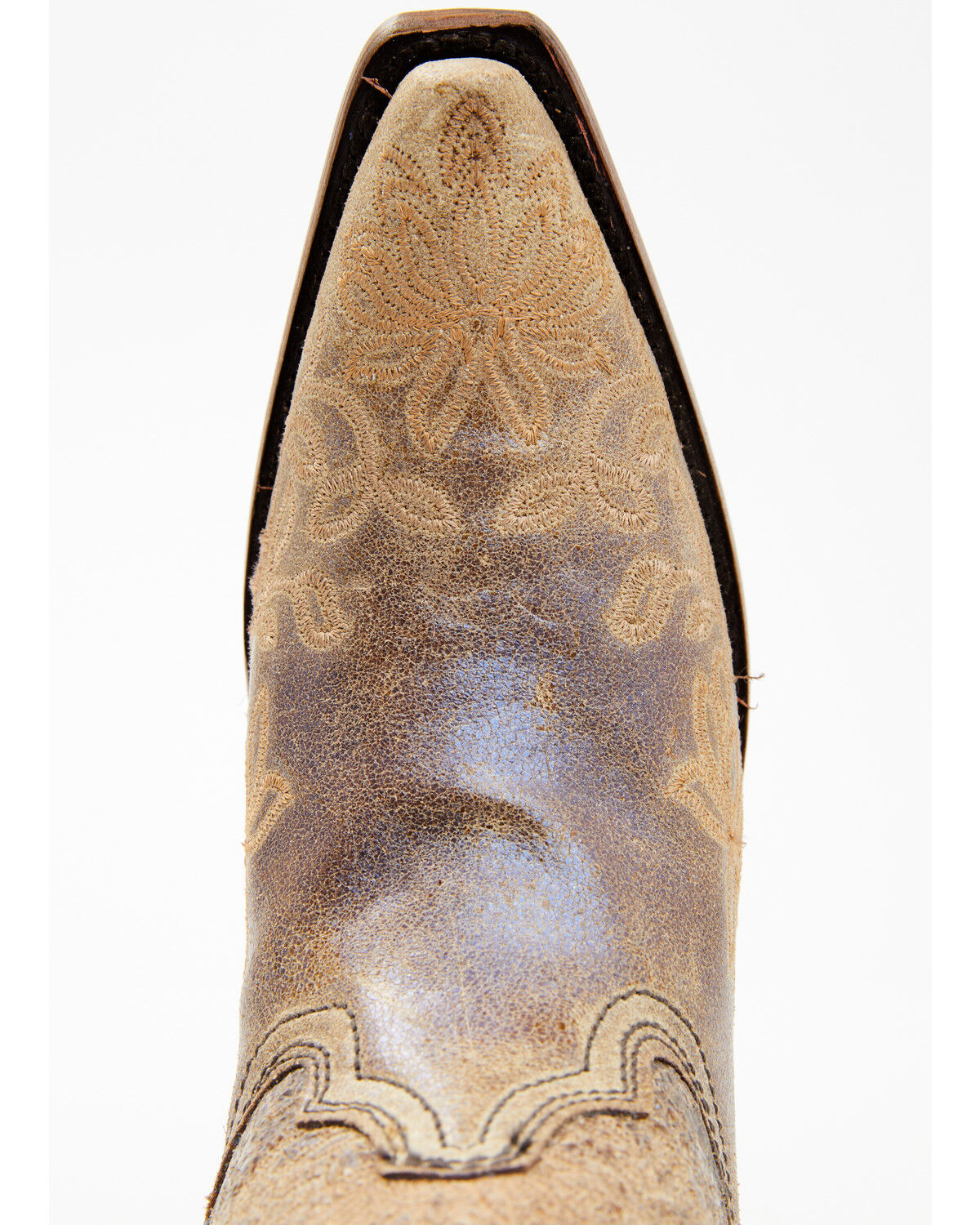Image #6 - Circle G Women's Brown Floral Embroidery Western Boots - Snip Toe, Brown, hi-res