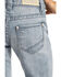 Rock & Roll Denim Girls' Light Wash Split Hem Basic Trouser , Blue, hi-res